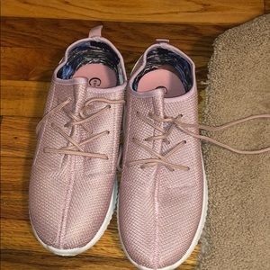 Pink tennis shoes